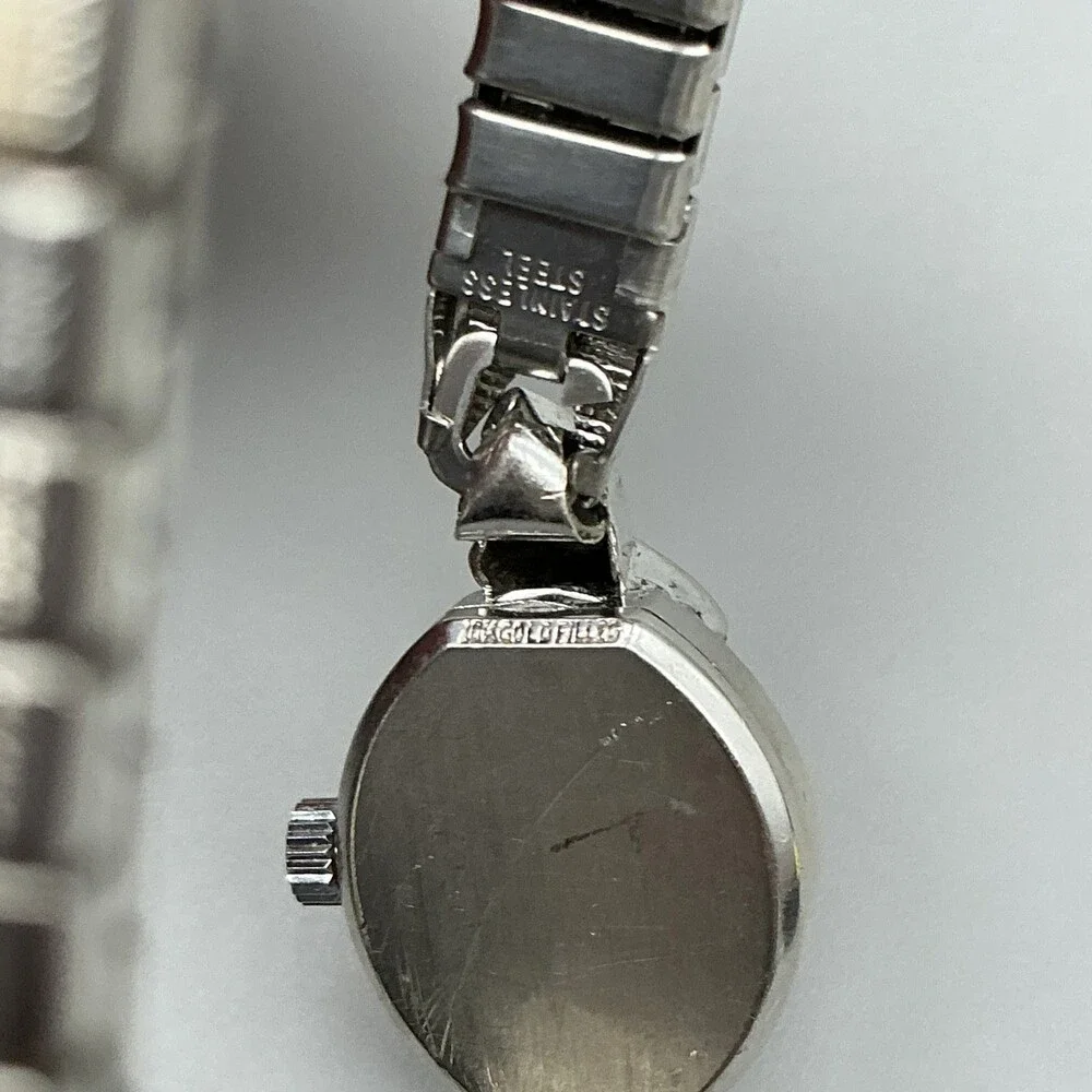 Vintage Longines Swiss Womens Watch 15mm 10K Gold Filled Stretch Manual Wind